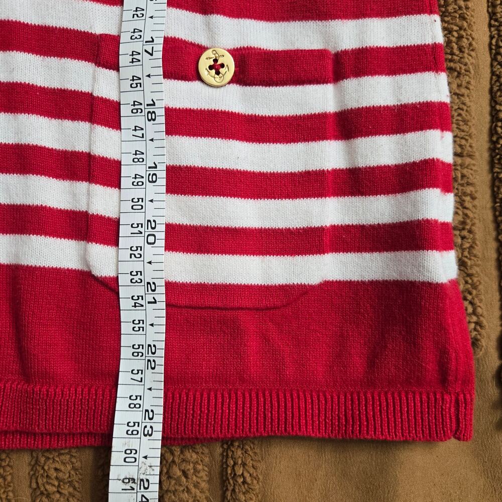 Lauren Ralph Lauren Womens Preppy Nautical Cassic Striped Sweater S Red White - Picture 9 of 9